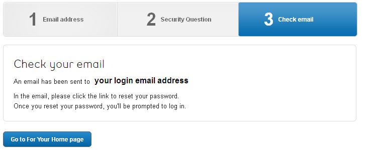 Image: Reset password email