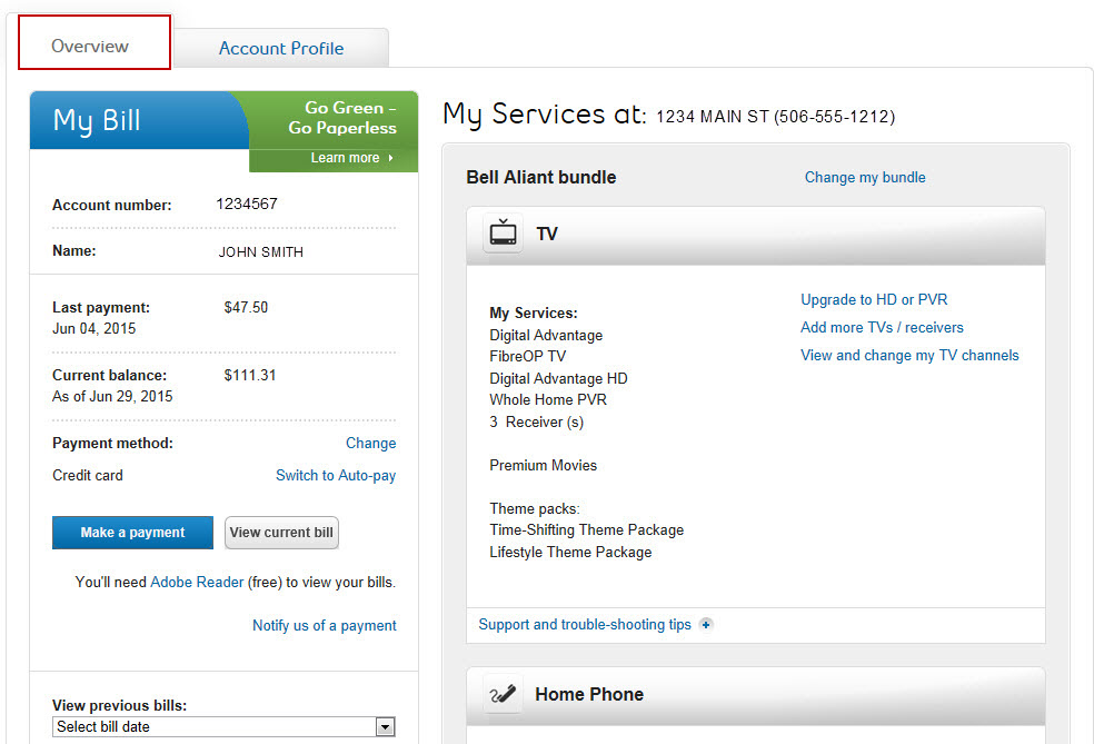 Register for My Account Support Bell Aliant