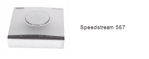 image of SpeedStream 567 modem