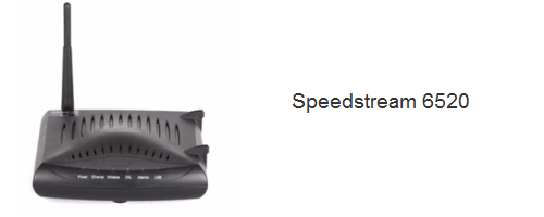 image of SpeedStream 6520 modem
